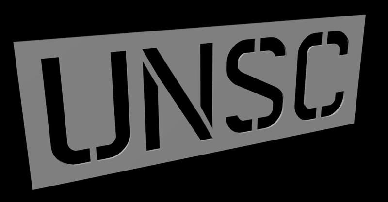 Halo UNSC Stencil