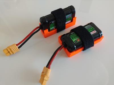 LiIon 2S1P receiver battery pack holder