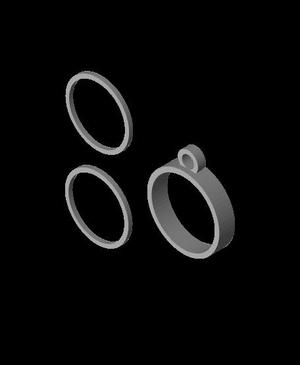 Apple Air Tag Keyring v2.stl