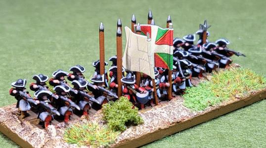 6mm late 17thCentury infantry  firing 