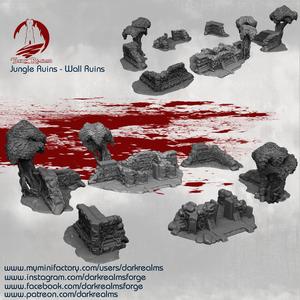 Dark Realms Jungle Ruins - Wall Ruins