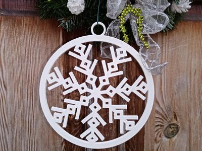 Christmas snowflake decoration