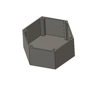Hexagon box 100mm dia