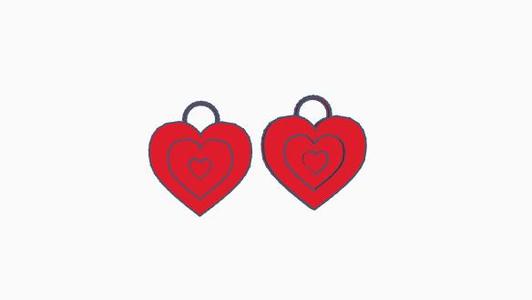 Attachable Friendship Hearts Keychain
