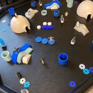 Play tray winter theme / speeltafel winter thema