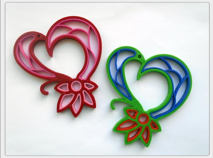 Quilling heart.