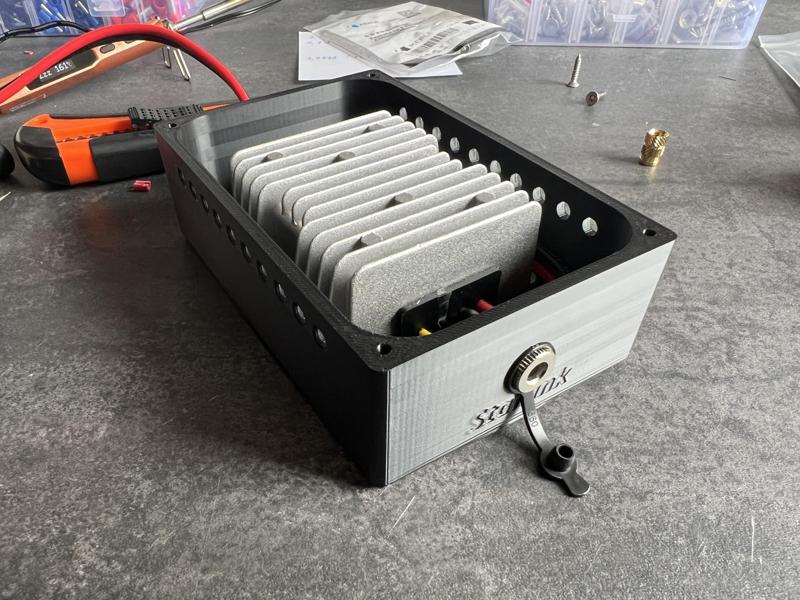 Starlink mini Netzteil 12-48V mit Step-up Booster für original 15m Kabel / Power Supply for 12V and 15m cable