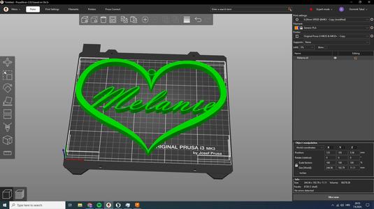 Melanie Name In Heart