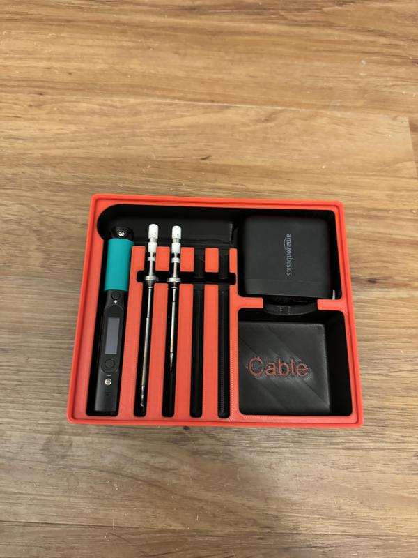 Gridfinity Pinecil, Tip, Charger Holder