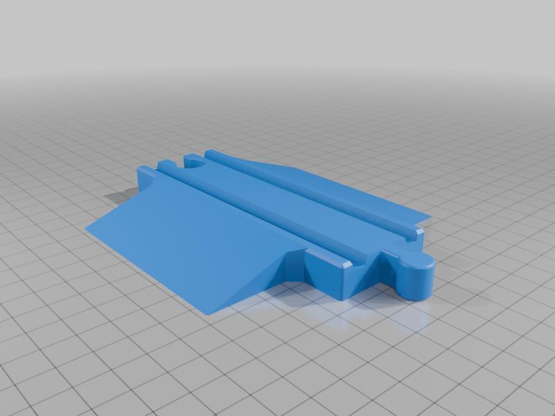 Wooden Train Track Level Crossing