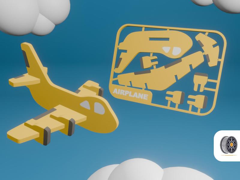 Cute Plane Kit Card | AMS Ready