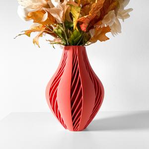 The Yorio Vase, Modern and Unique Home Decor for Dried and Preserved Flower Arrangement  | STL File