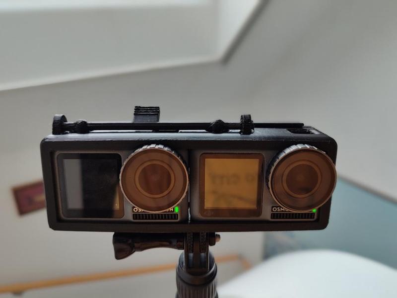 Osmo Action dual case for 3D 2 x 4K camera rig