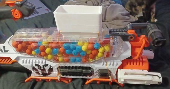 Cascade Hopper (v2) for Nerf Prometheus Blaster