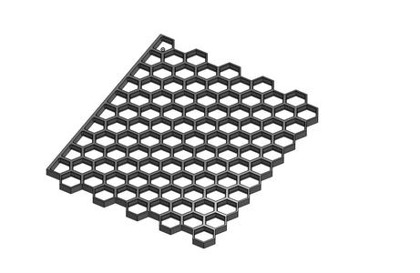 Honeycomb storage wall whit corners