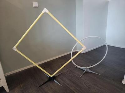 Modular gate stand for tinywhoop fpv racing gates