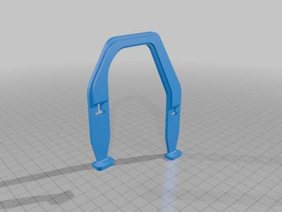 Hockey helmet ear loop