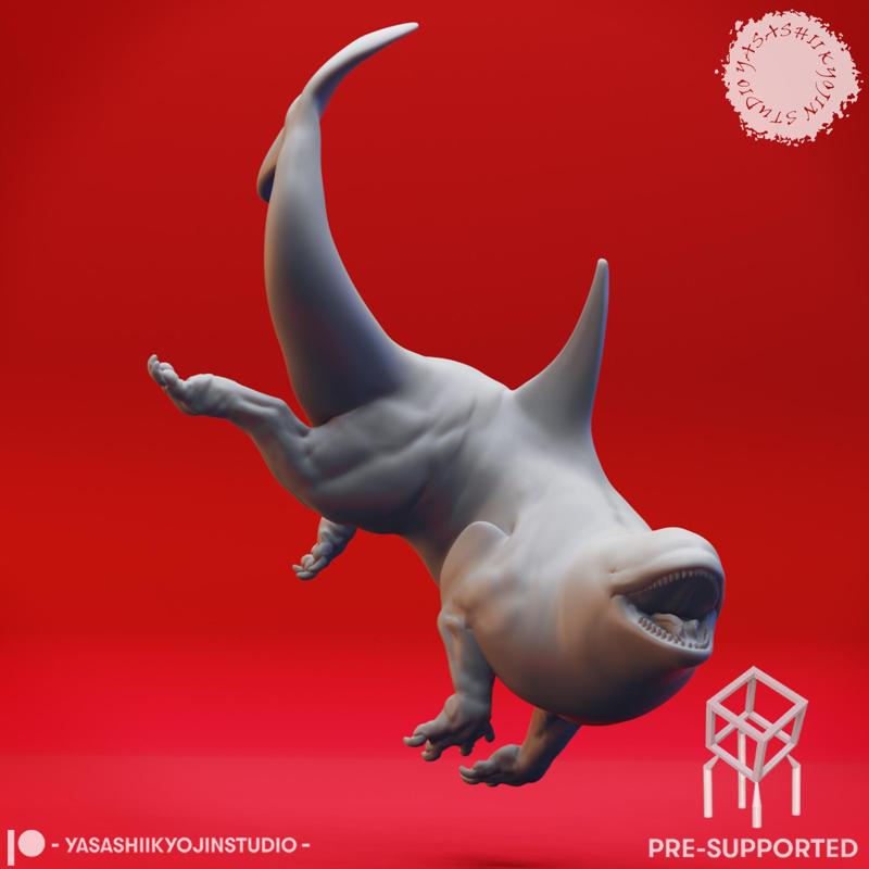 Aggravated Akhlut (Water) - Tabletop Miniature (Pre-Supported)