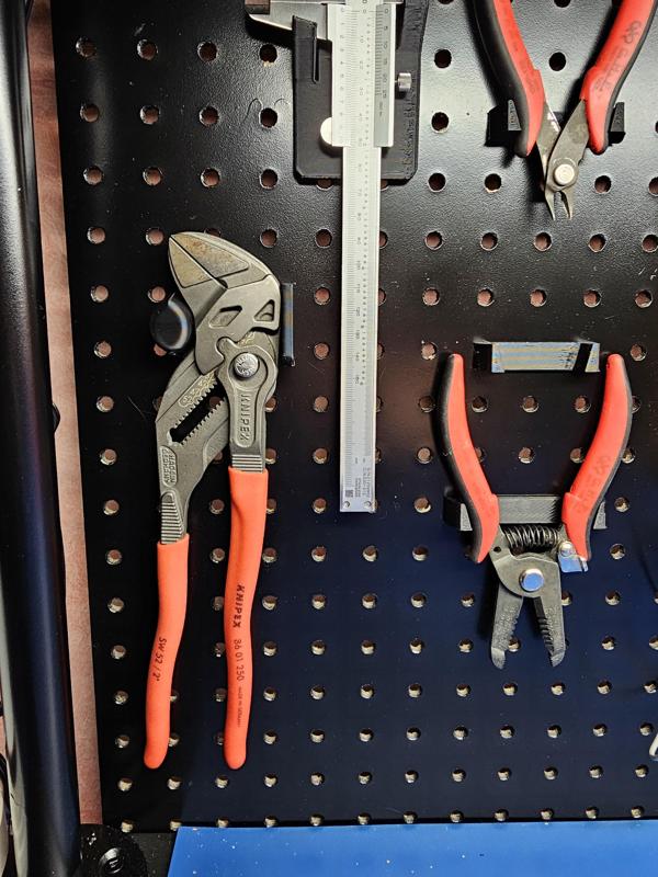 Knipex 250 plier holder for pegboard