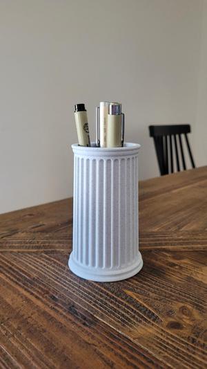 Greek Column Style Toothbrush/Pencil Cup
