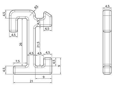 Ikea SKADIS Improved Universal Hook