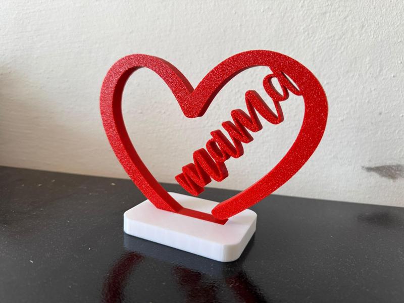 Mama Heart for Mother's Day with Stand