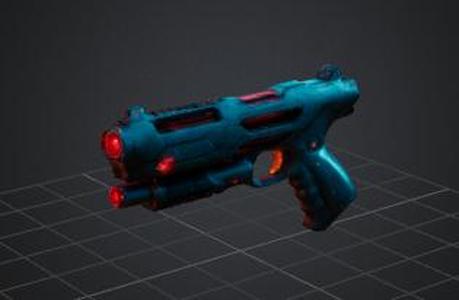 laser pistol (cyberpunk style)