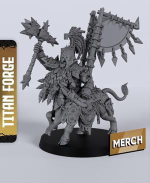 Taurukh Comissioner - With Free Dragon  - 5e DnD Inspired for RPG and Wargamers