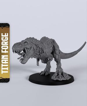 Zombie Tyrannosaurus - With Free Dragon  - 5e DnD Inspired for RPG and Wargamers