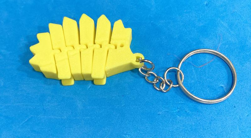 Articulated hedgehog keychain /llavero erizo articulado