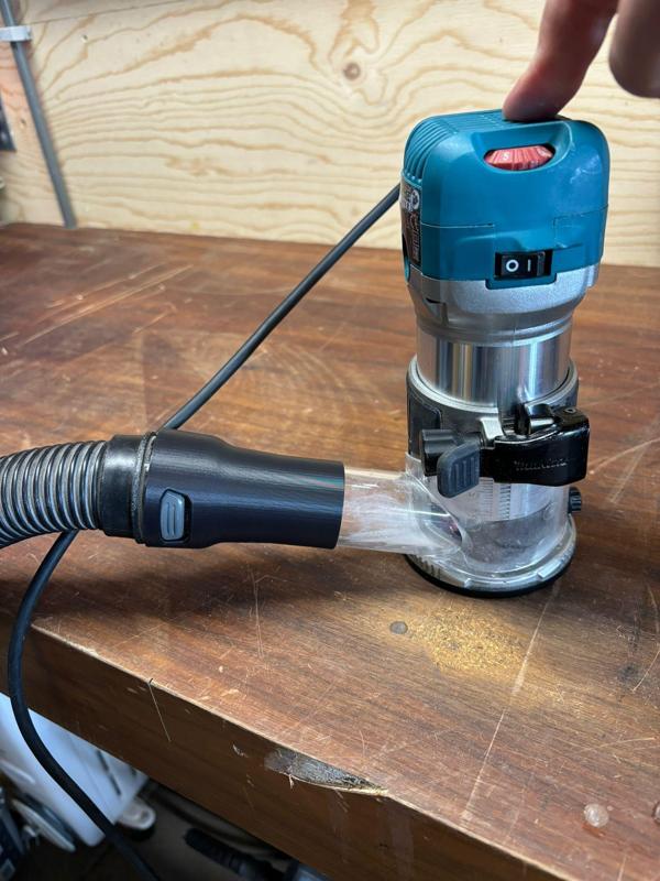 Makita router adapter to Karcher vacuum cleaner