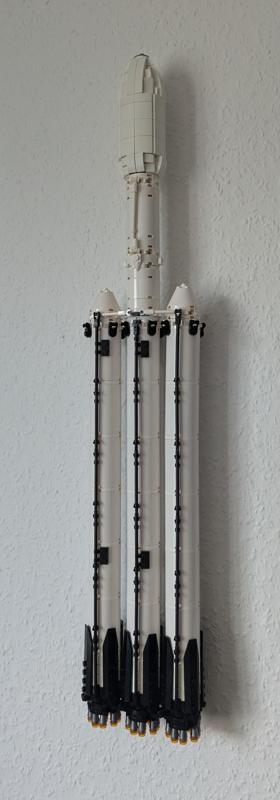 SpaceX Falcon Heavy MOC Wall Mount
