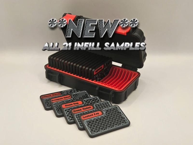 Bambu Lab infill swatches & Rugged Storage Box