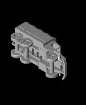 1/87 Scale M34 Cargo Truck with cover.stl