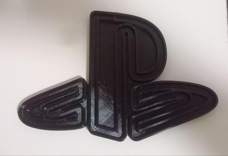 PlayStation logo neon