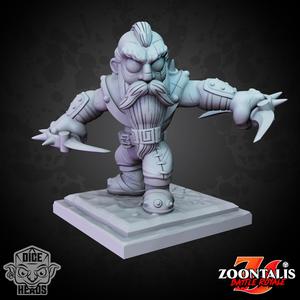 Dark Dwarf Rogue (pre-supported included)