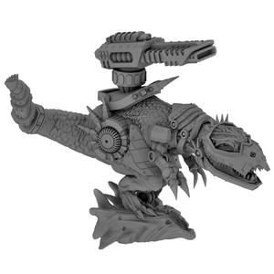 Cyborg t-rex with optional bakc mounted cannon