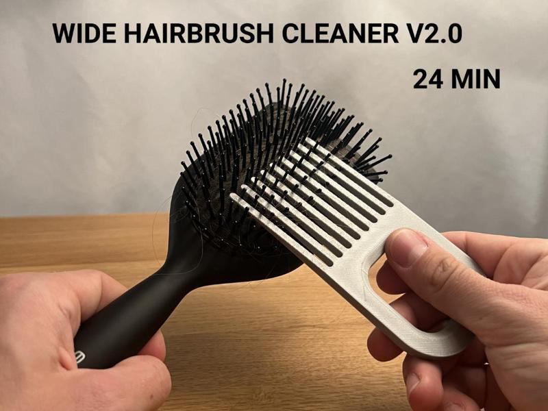 Wide Hairbrush Cleaner V2.0
