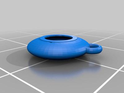 pandora- spacer w/charm hole