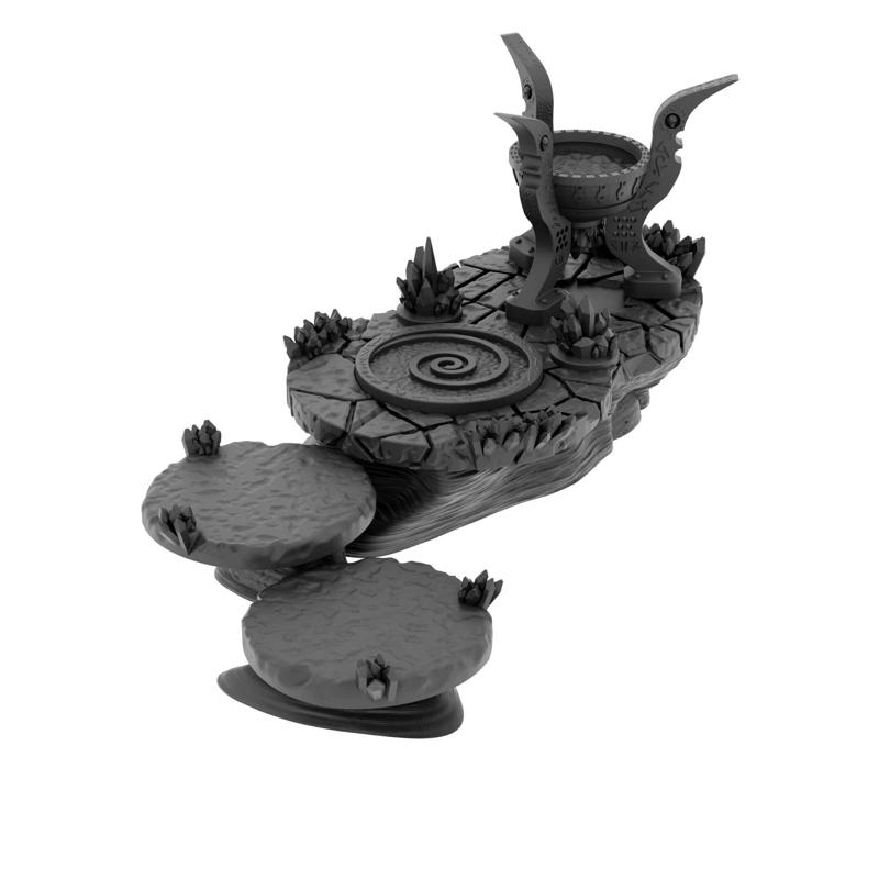 Crystal Cavern Divination Font and Ritual Miniature/Terrain