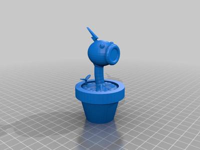 Electro Pea in a pot