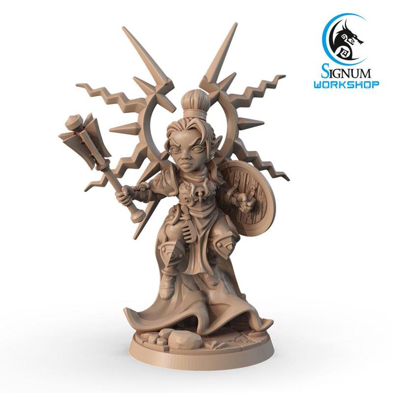 Amethysta, Dwarf Champion with Mace