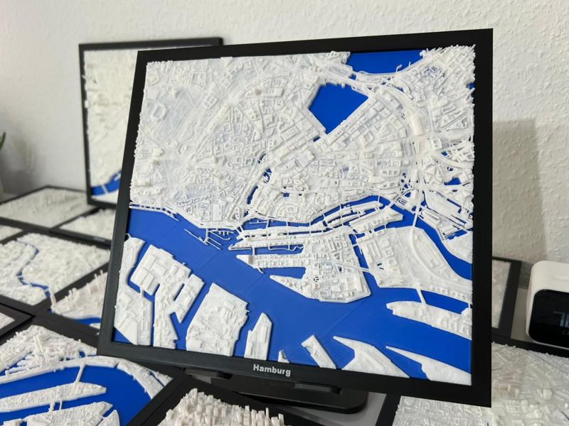 Hamburg, Germany - 3D Miniature