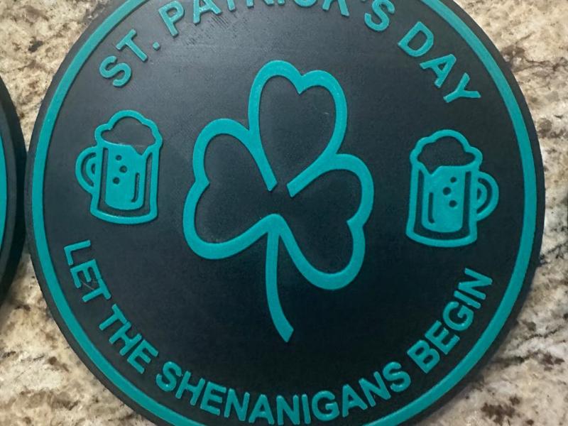 St Patrick's Day 6" Pendant LettheShenanigansbegin