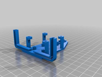 Walksnail Avatar HD Pro Kit (Dual Antennas Version) holder with servo gimbal.