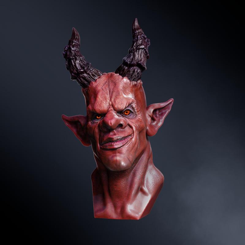 Demon Bust - Fantasy Pen Holder