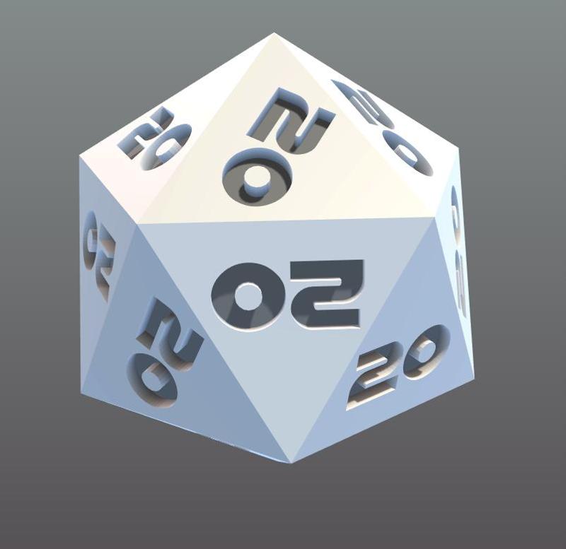 D20 where each face is 20!