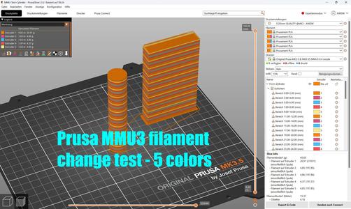 Prusa MMU(3) color change test