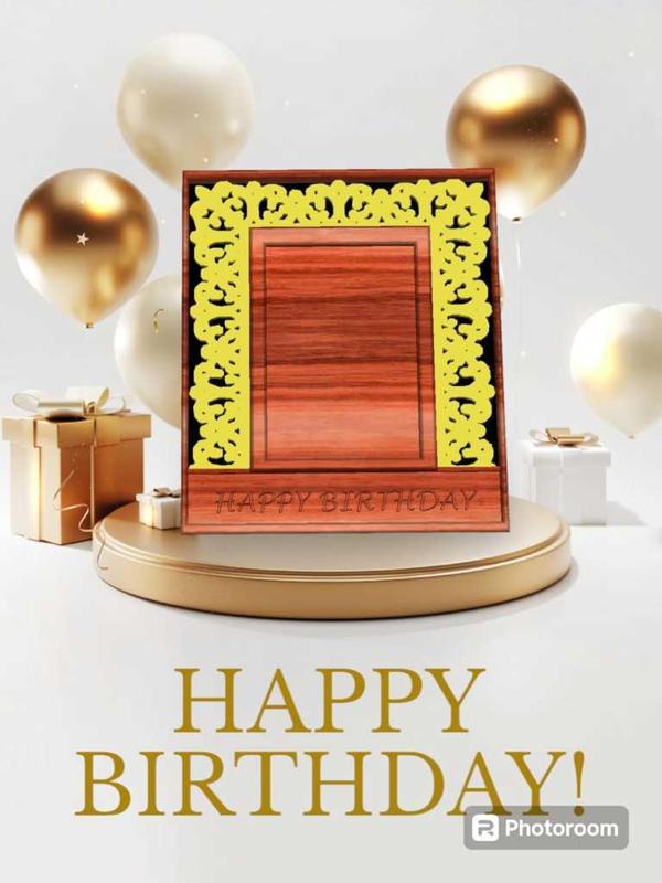 BIRTHDAY PICTURE FRAME: PERSONALIZED BIRTHDAY MEMORIES: SINGLE FILE 5 X 7 INCH