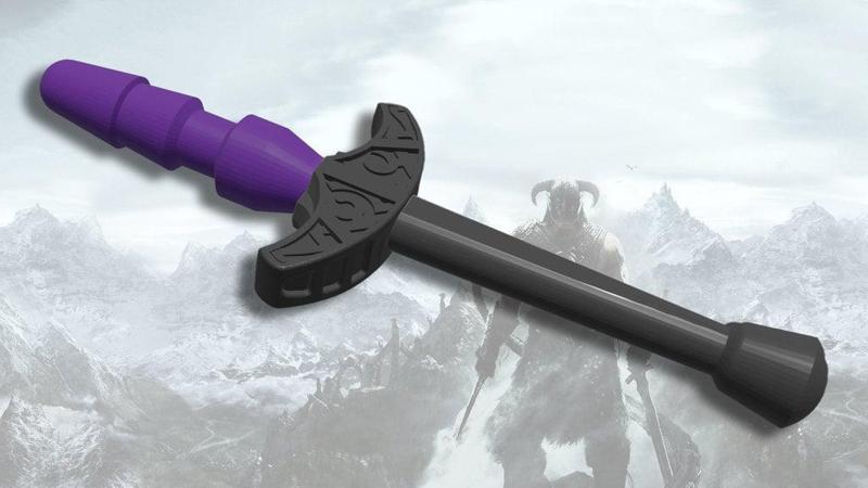 Skyrim Dildo Dagger - Steel Reinforced + Vac u lock